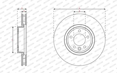 Brake disc Voor Links/Rechts