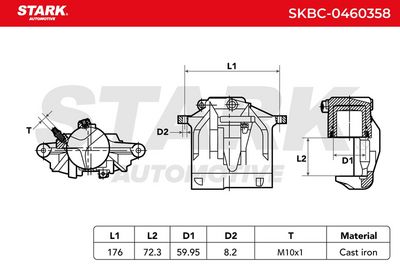 спирачен апарат STARK SKBC-0460358