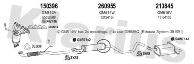 Układ wydechowy KLARIUS 392112E