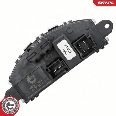 Regulace, vnitřní ventilace SKV 94SKV133