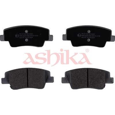 комплект спирачно феродо, дискови спирачки ASHIKA 51-0K-K17