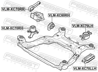SUPORT MOTOR FEBEST VLMXC70LH 1