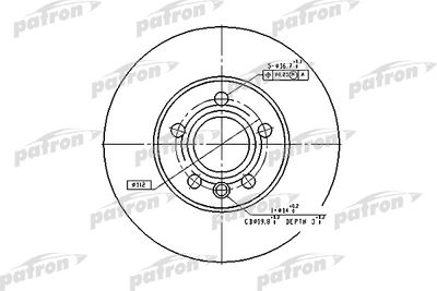 Тормозной диск PATRON PBD2776 для VW SHARAN