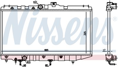 RADIATOR RACIRE MOTOR NISSENS 647191 4