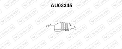 VENEPORTE AU03345 Глушитель выхлопных газов  для AUDI A4 (Ауди А4)