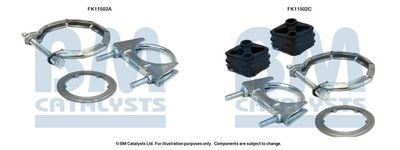 zestaw montażowy, filtr sadzy / filtr cząstek stałych BM CATALYSTS FK11502