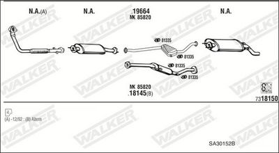 Изпускателна система WALKER SA30152B