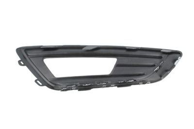 Voorbumper afdekking Voor Links (verchroomd frame, met mistlampgaten) past: FORD FOCUS III 10.14-02.20