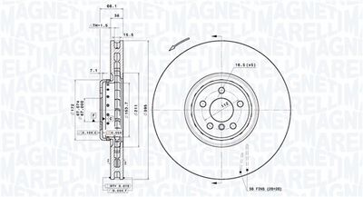 BREMSSCHEIBE MAGNETI MARELLI 360406209404