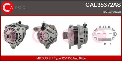 Генератор CASCO CAL35372AS для MAZDA CX-5
