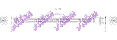 Тормозной шланг KAWE H1701 для NISSAN CUBE