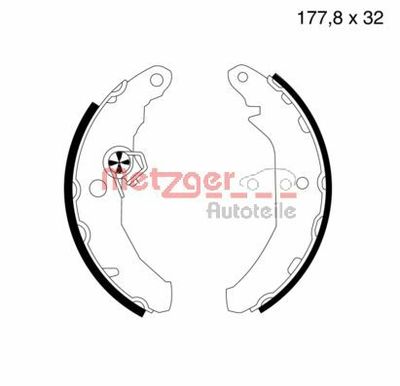 METZGER MG 414 Ремкомплект барабанных колодок для FORD FIESTA II (FBD) 1.6 XR2 (FBD) METZGER MG 414 Ремкомплект барабанных колодок для FORD FIESTA II (FBD) 1.6 XR2 (FBD)