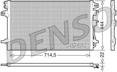 DENSO DCN06005 Радіатор кондиціонера для DODGE (Додж)