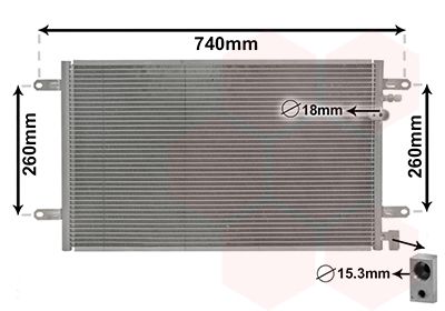 VAN WEZEL Condensor, airconditioning (03005237)