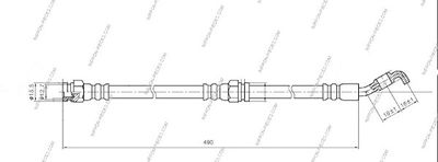 Тормозной шланг NPS M370A78 для MAZDA XEDOS