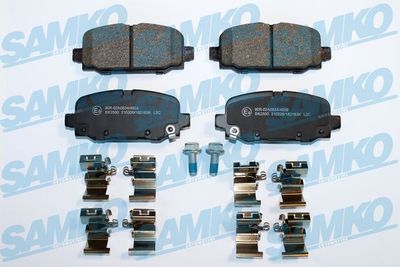 Комплект тормозных колодок, дисковый тормоз SAMKO 5SP2183K для JEEP COMPASS