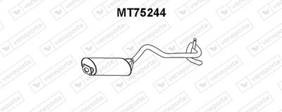 Глушитель выхлопных газов конечный VENEPORTE MT75244 для MITSUBISHI L200