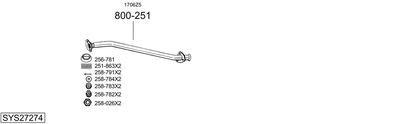 Výfukový systém BOSAL SYS27274