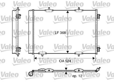VALEO Condensor, airconditioning (818015)