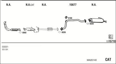 SISTEM DE ESAPAMENT WALKER MA20140