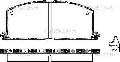 TRISCAN 8110 13089 Тормозные колодки и сигнализаторы  для TOYOTA RAUM (Тойота Раум)