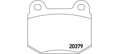Комплект тормозных колодок, дисковый тормоз BREMBO P 23 038 для ALFA ROMEO 75