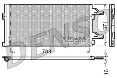 Конденсатор, кондиционер DENSO DCN07002 для CITROËN JUMPER