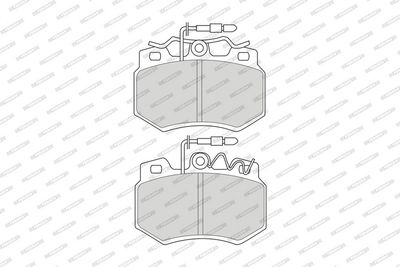 BREMSBELAGSATZ SCHEIBENBREMSE FERODO FDB434 1