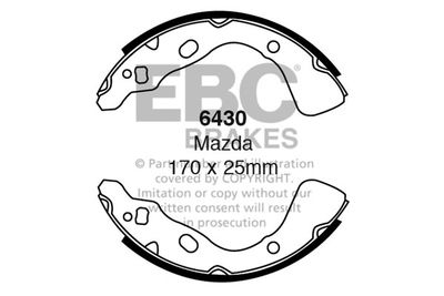 Комплект тормозных колодок EBC Brakes 6430 для MAZDA 121