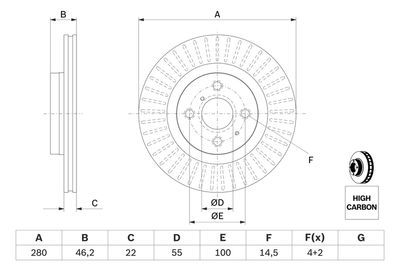 Brake Disc 0 986 479 E37