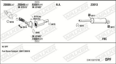 ABGASANLAGE WALKER CIK132721B
