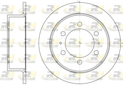 ROADHOUSE 6784.00 Тормозные диски для SSANGYONG RODIUS