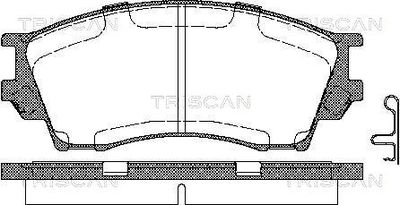 Комплект тормозных колодок, дисковый тормоз TRISCAN 8110 50010 для MAZDA XEDOS