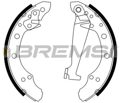 Комплект тормозных колодок BREMSI GF0556 для GEELY MR