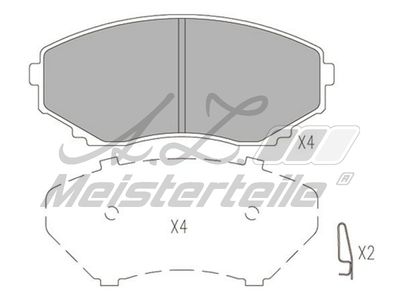 комплект спирачно феродо, дискови спирачки A.Z. Meisterteile AZMT-44-022-1548