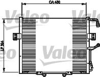 VALEO 814250 Радіатор кондиціонера для KIA (Киа)
