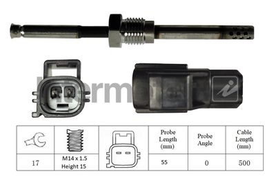 Sensor, exhaust gas temperature Intermotor 27223