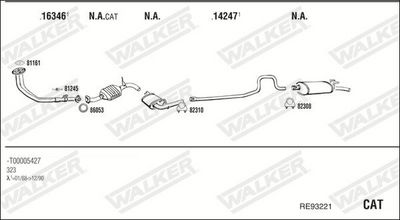 Изпускателна система WALKER RE93221