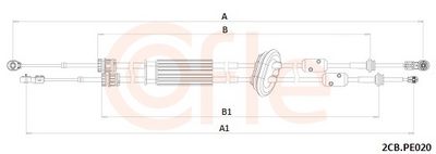 CABLU TRANSMISIE MANUALA COFLE 922CBPE020