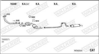 Изпускателна система WALKER RE93220