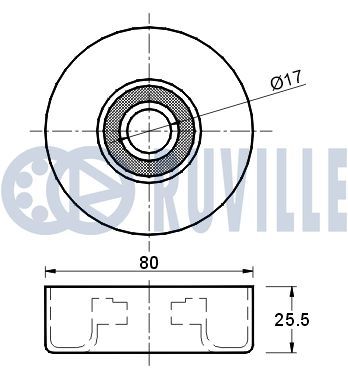 ROLA GHIDARE/CONDUCERE CUREA TRANSMISIE RUVILLE 541250 1