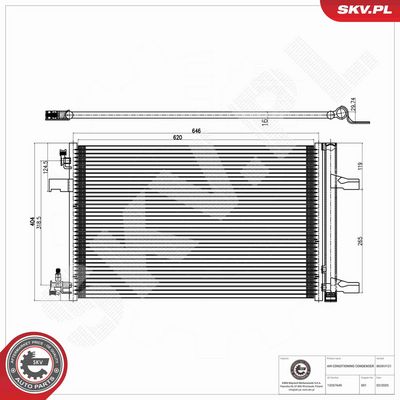 CONDENSATOR CLIMATIZARE ESEN SKV 86SKV121 2