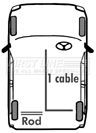 FIRST LINE Cable Pull, parking brake FKB1140