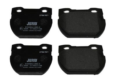 Sada brzdových destiček, kotoučová brzda JURID 572494J