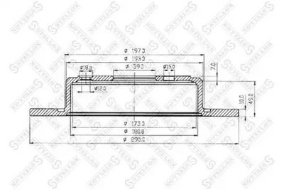 спирачен диск STELLOX 6020-9943-SX