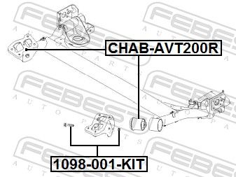 SET REPARATIE BUCSA DE GHIDARE FEBEST 1098001KIT 1