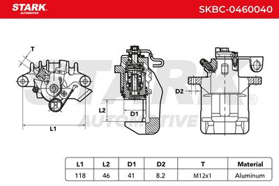спирачен апарат STARK SKBC-0460040