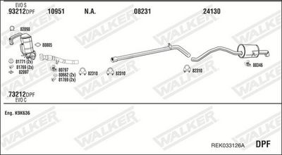 SISTEM DE ESAPAMENT WALKER REK033126A