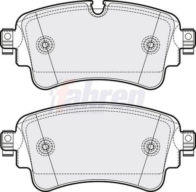 Fahren Brake Pad Set, disc brake FBP3776