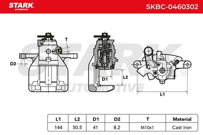 спирачен апарат STARK SKBC-0460302